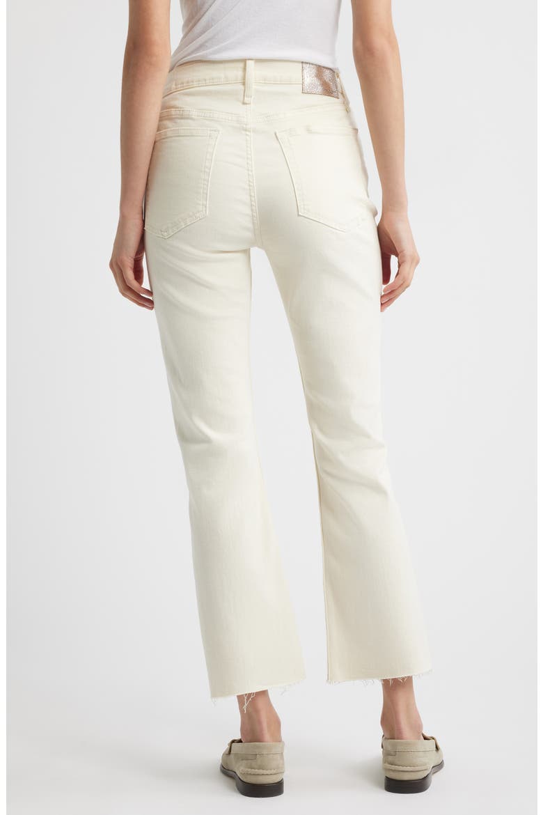 Peyton Mid Rise Ankle Bootcut Jeans, Alternate, color, ECRU