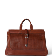 Brunello Cucinelli Braided leather and cowhide bag