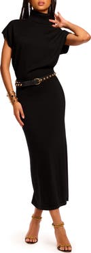 Ramy Brook Natalie Turtleneck Wool Sweater Dress