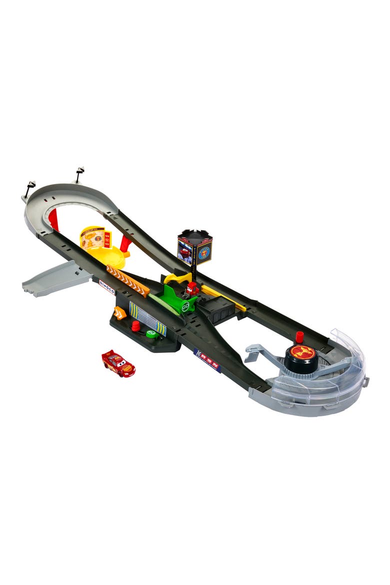 Disney Pixar® Cars Piston Cup Action Speedway 1:55 Scale Track Playset, Alternate, color, MULTI BLACK