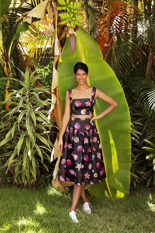 No Pise La Grama Sotavento Midi Skirt In Gray