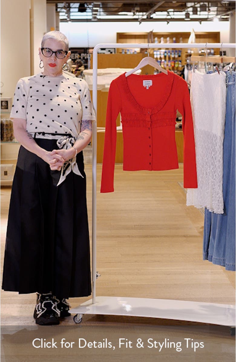 Varsha Ruffle Cardigan, sales video thumbnail