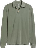 ALEX CRANE Caza Rib Organic Cotton Long Sleeve Polo