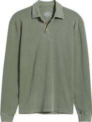 ALEX CRANE Caza Rib Organic Cotton Long Sleeve Polo
