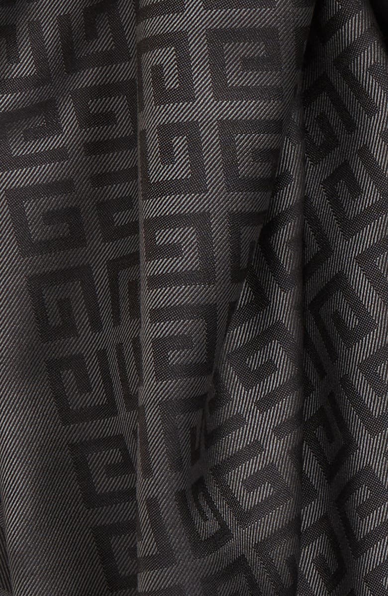 Givenchy 4G Jacquard Silk & Wool Scarf, Alternate, color, 