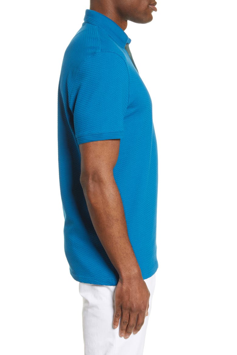 Infuse Slim Fit Polo, Alternate, color, TEAL-BLUE