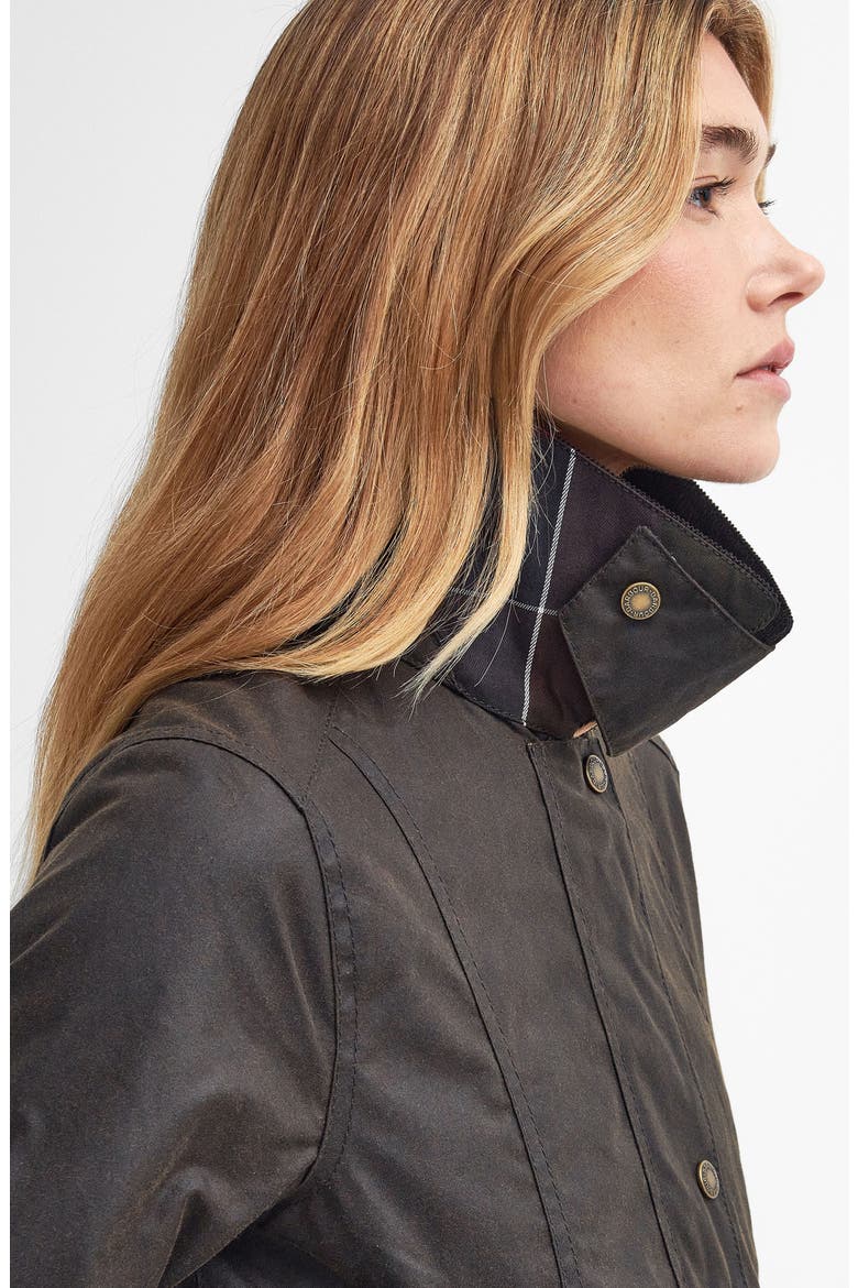 Fiddich Waxed Cotton Coat, Alternate, color, OLIVE CLASSIC
