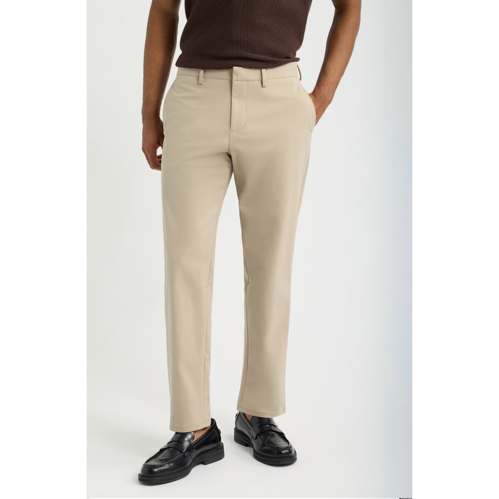 Open Edit Slim Fit Stretch Cotton Chinos In Neutral