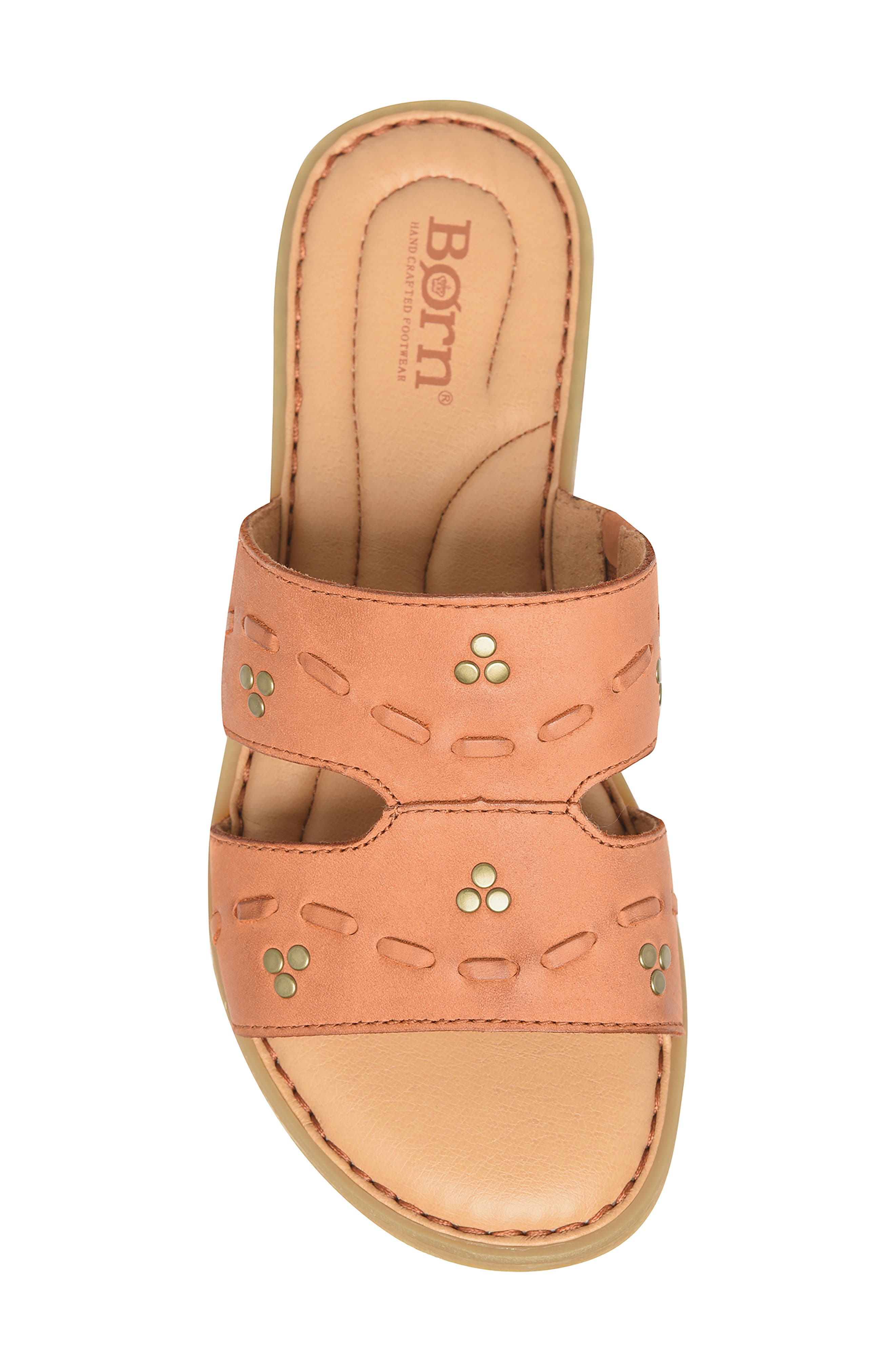 Børn Benita Slide Sandal, Alternate, color, Brown Nubuck