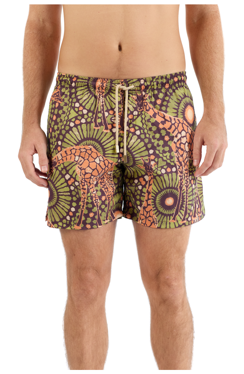 Kenny Flowers The Africa - Swim Trunks, Main, color, Brown