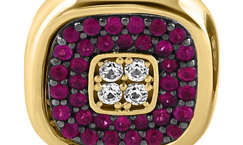 Effy Ruby & White Sapphire Cuff Links In Red