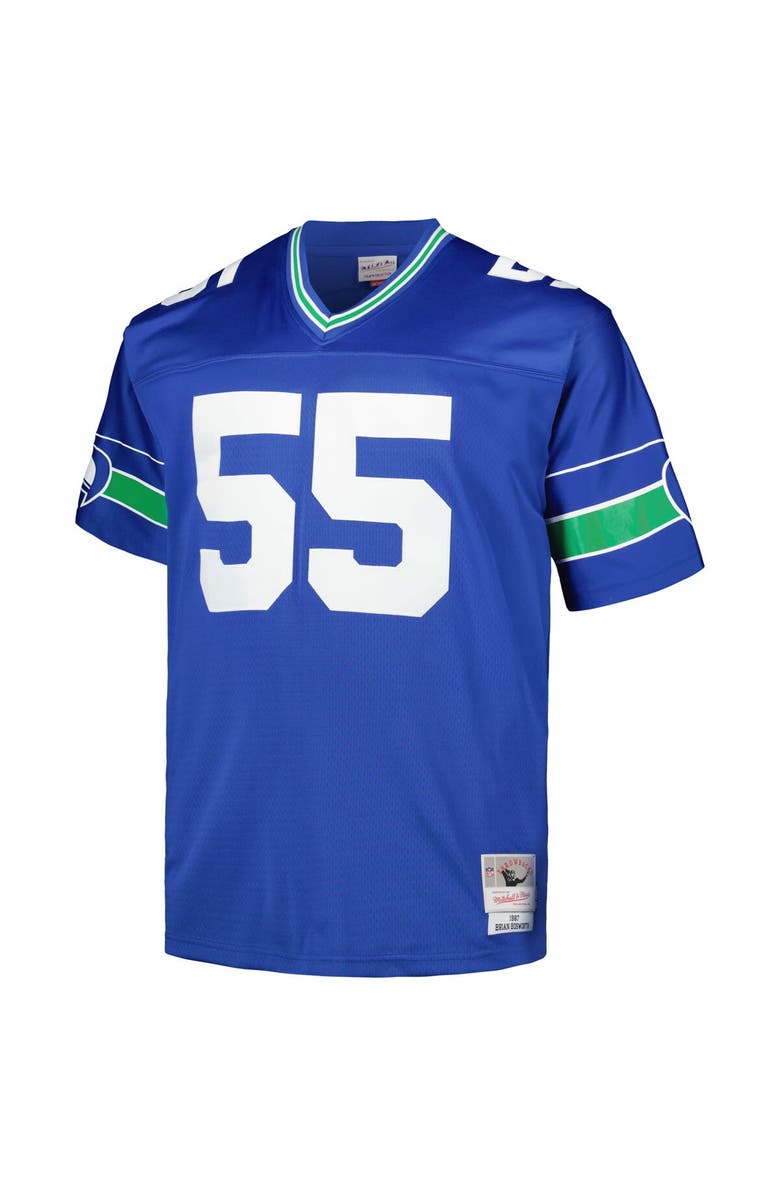 Mitchell & Ness Men's Mitchell & Ness Brian Bosworth Royal Seattle Seahawks Big & Tall 1987 Legacy Retired Player Jersey, Alternate, color, Royal