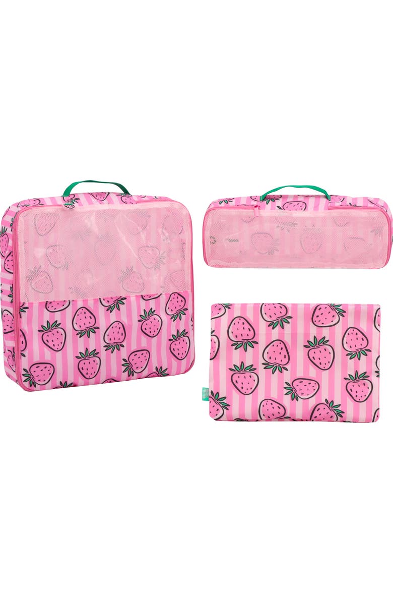 MYTAGALONGS Kids' Set of 3 Mini Packing Bags, Alternate, color, Pink
