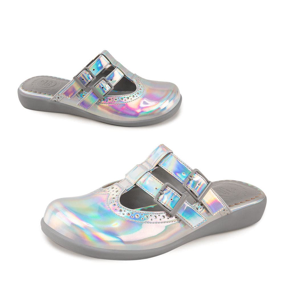 Hot Chocolate Design Chrome Crush Clog, Alternate, color, Chrome Crush
