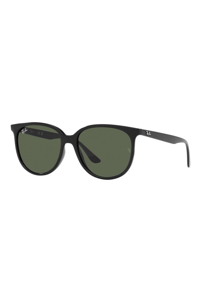 54mm Square Sunglasses, Alternate, color, BLACK