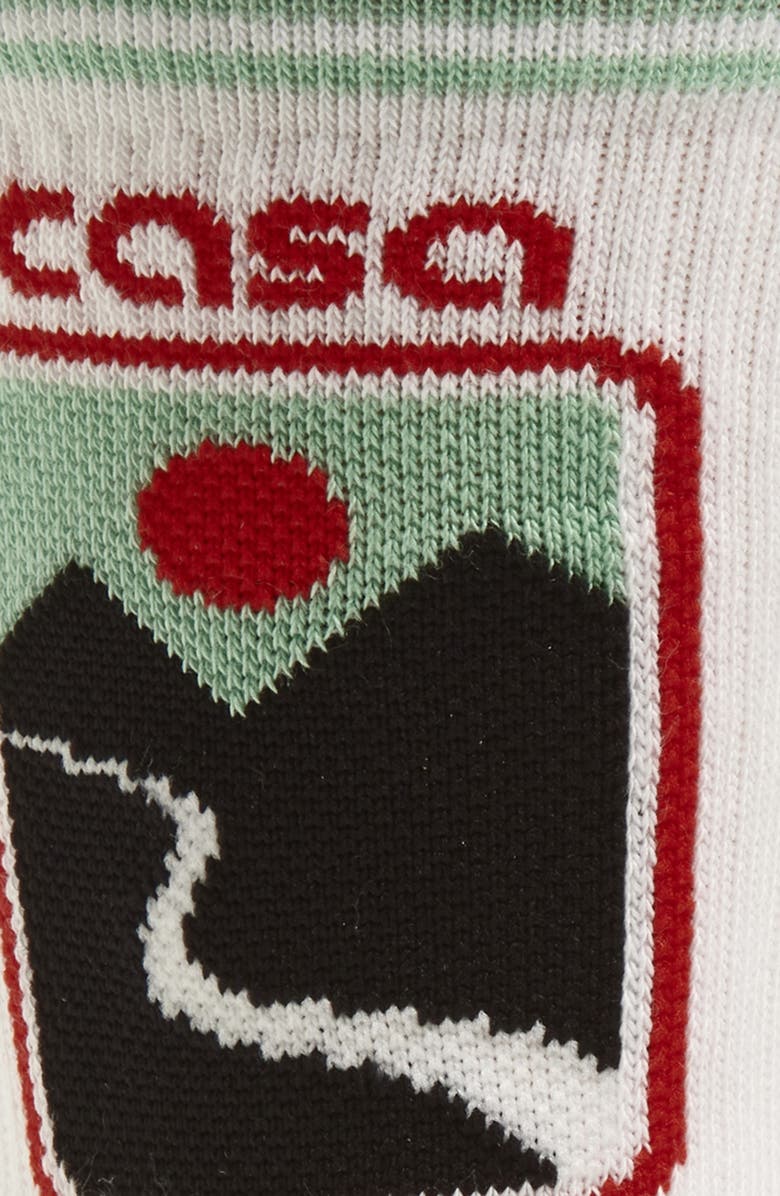 Casablanca Logo Crew Socks, Alternate, color, Mountain Sunset Valley