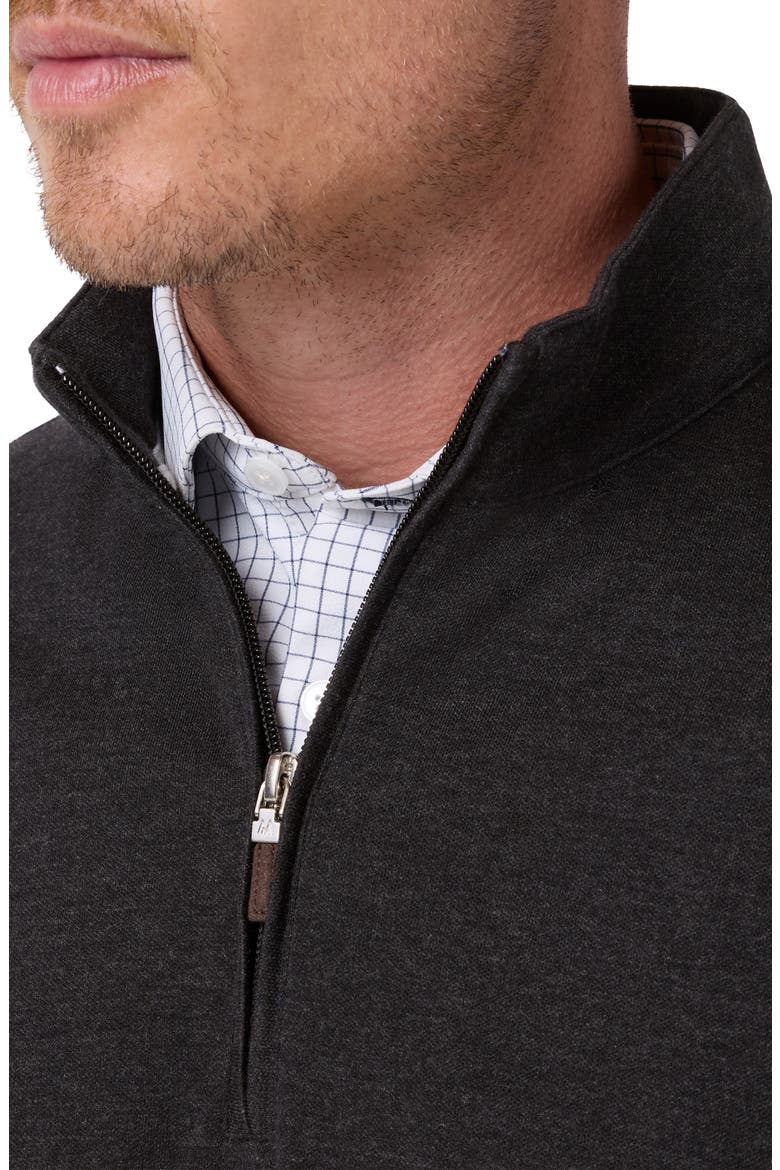 KPI Quarter Zip Sweater, Alternate, color, BLACK HEATHER