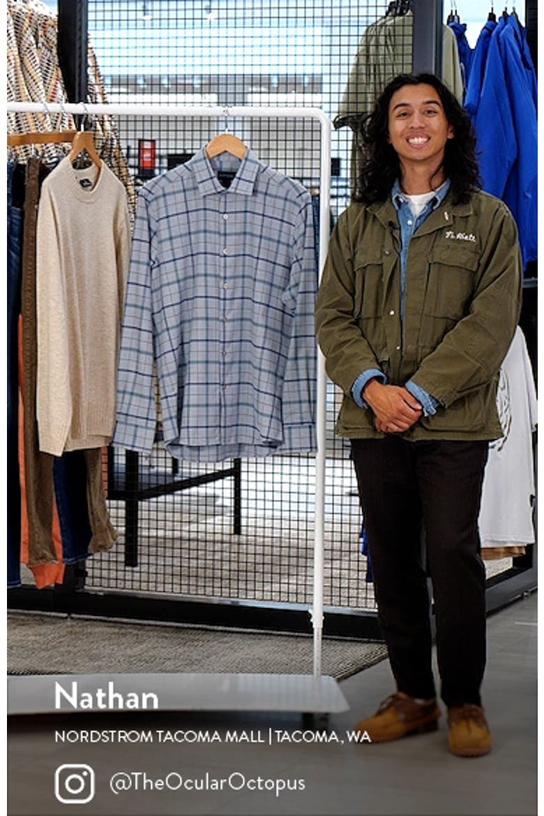 Mélange Exploded Tattersall Flannel Button-Up Shirt video