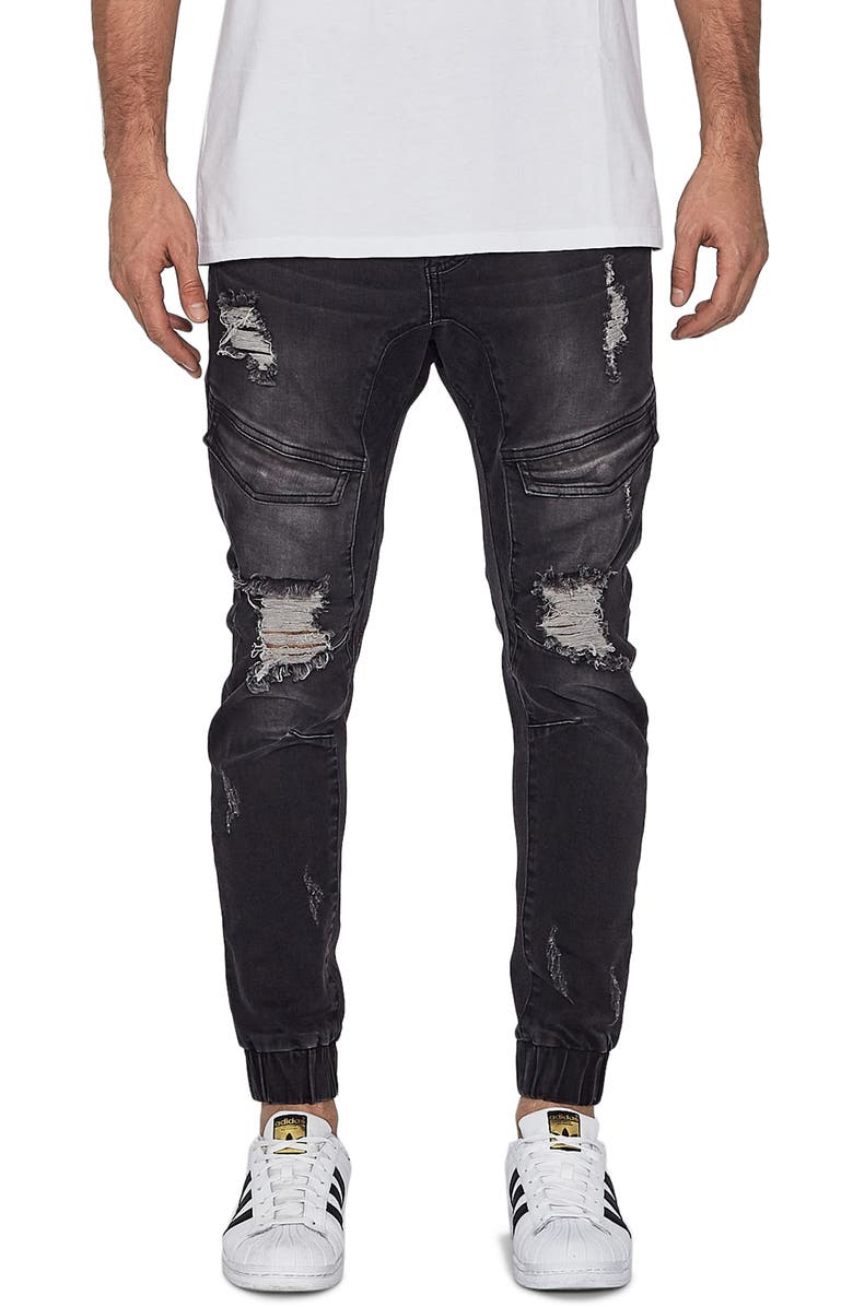 NXP Flight Skinny Denim Jogger Pants, Main, color, 