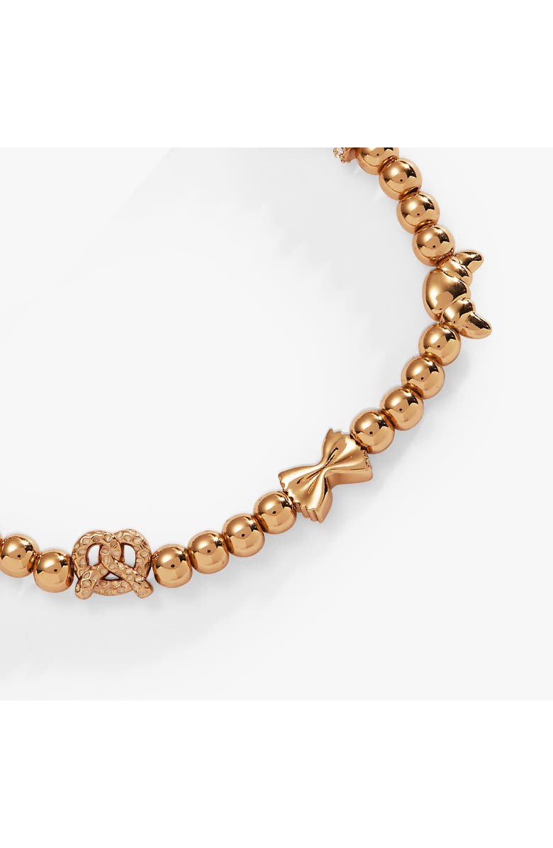 Alex and Ani Carbs Are My Love Language Beaded Stretch Bracelet, Alternate, color, Carbs Are My Love Language