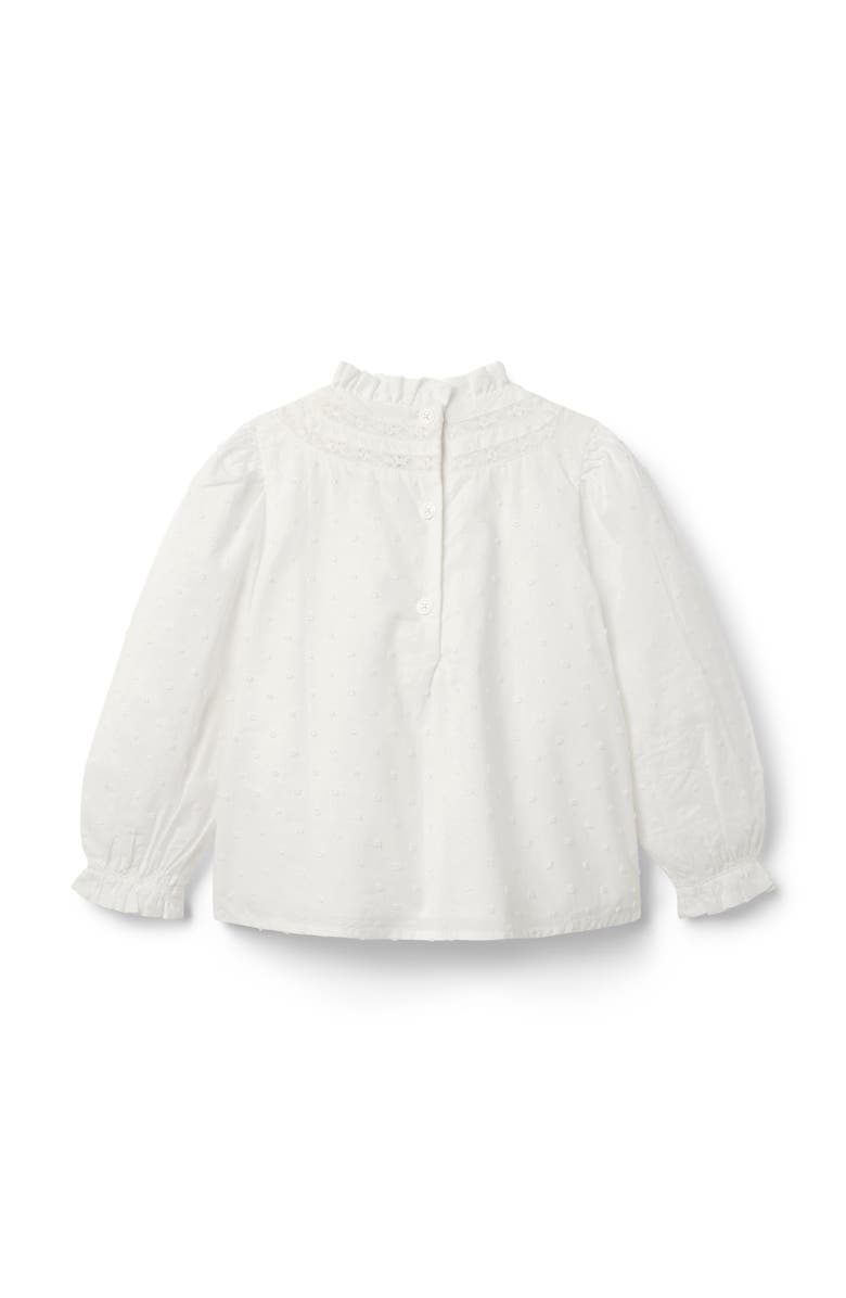 Janie and Jack The Pintuck Lace Top, Alternate, color, White