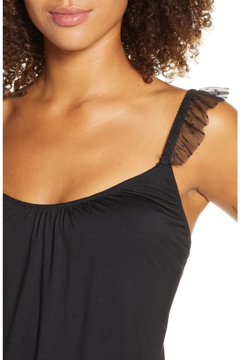 Iona Enchanted Blouson Romper, Alternate, color, BLACK