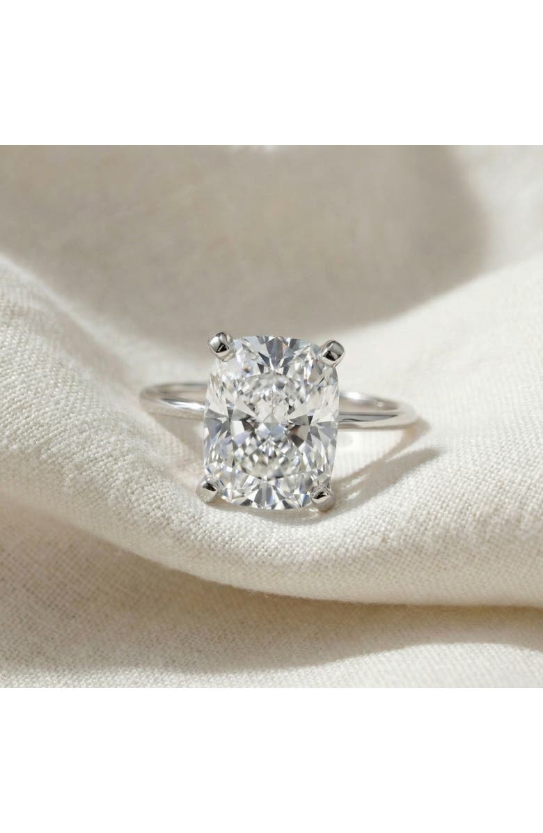 Bliss Diamond Certified 5Ct Cushion Solitaire Diamond Engagement Ring Lab Grown, Alternate, color, 14K White Gold