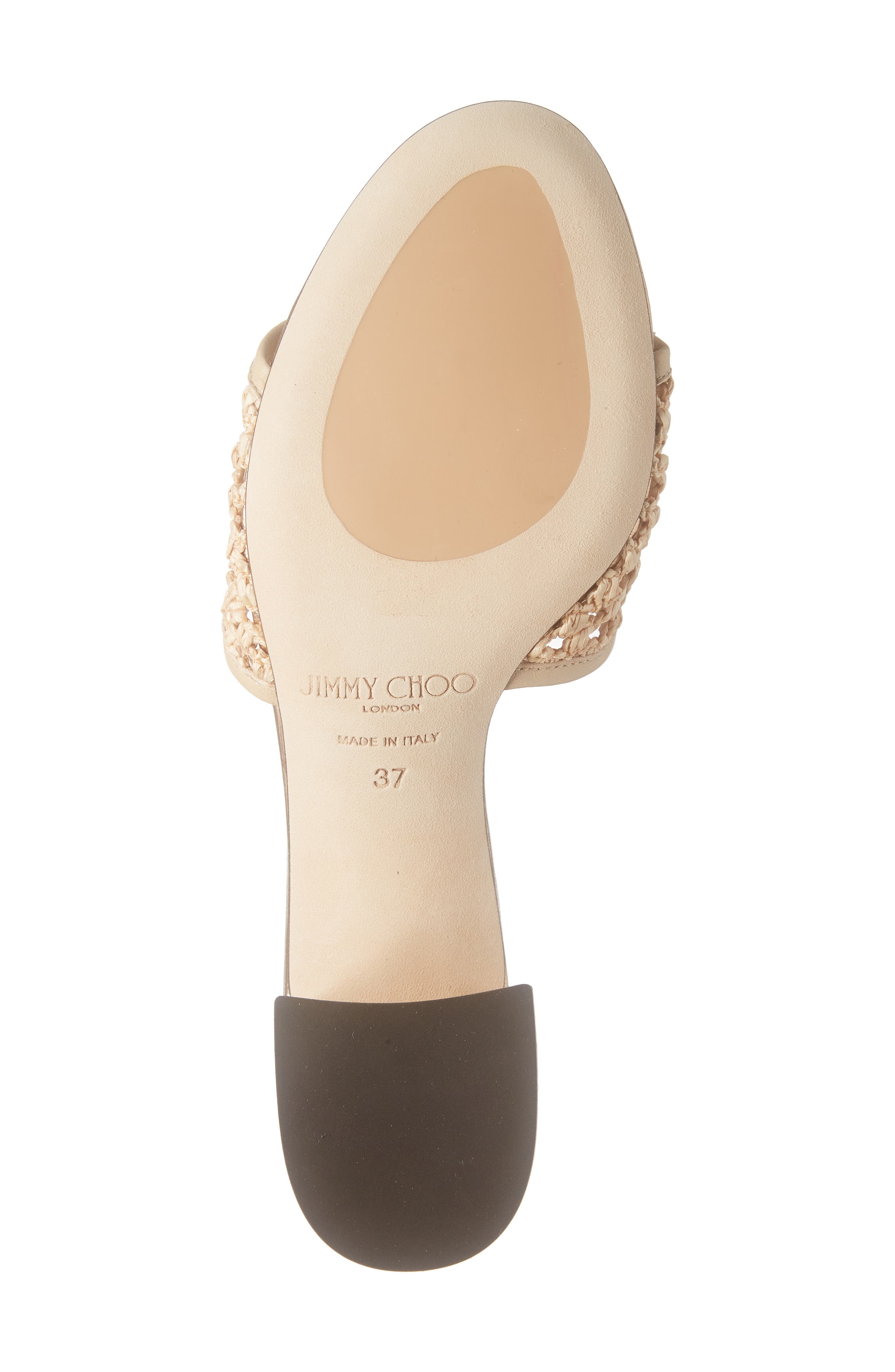 Jimmy Choo Minea Woven Raffia Sandal, Alternate, color, 