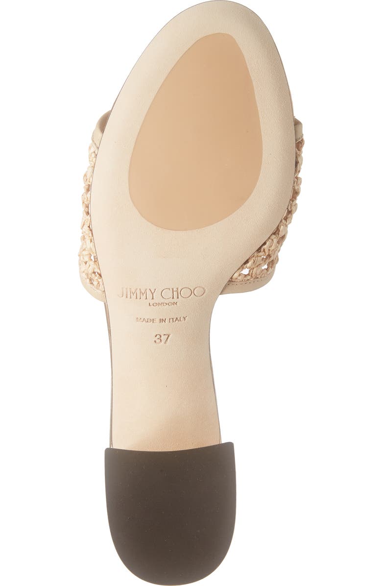 Jimmy Choo Minea Woven Raffia Sandal, Alternate, color,