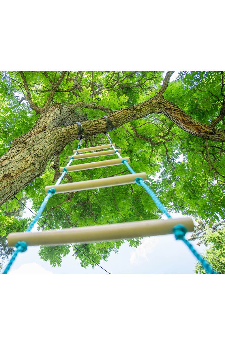 Trelines Climbing Rope Ladder 7Ft, Alternate, color, Multicolored
