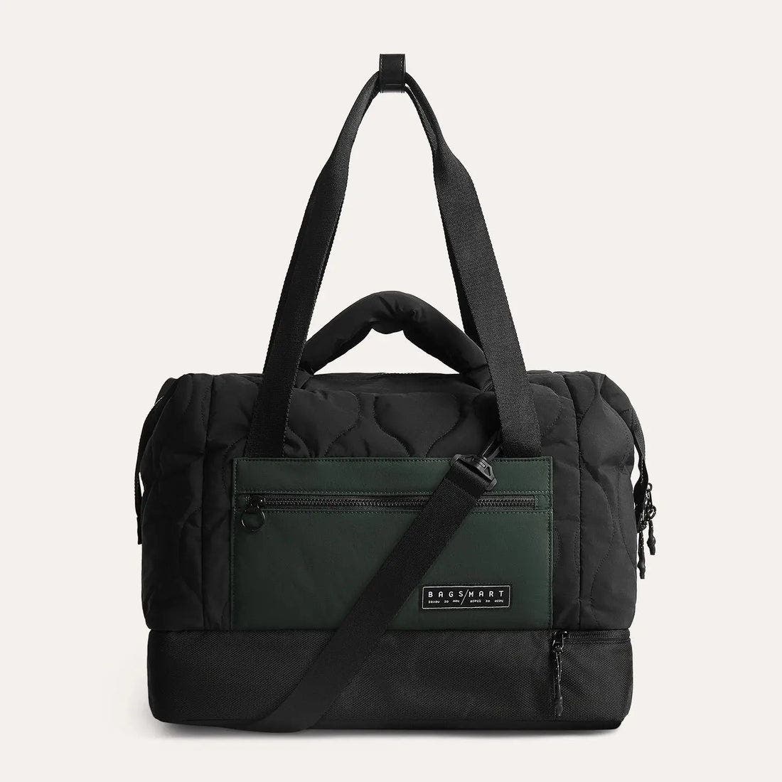 Bagsmart Paz 34L Laptop Duffle with Shoe Compartment, Main, color, Black