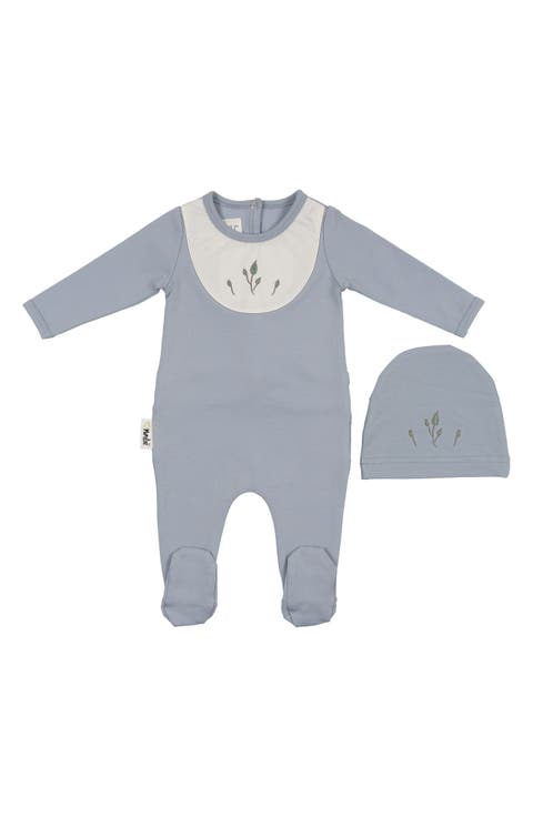 Embroidered Footie & Hat Set (Baby)