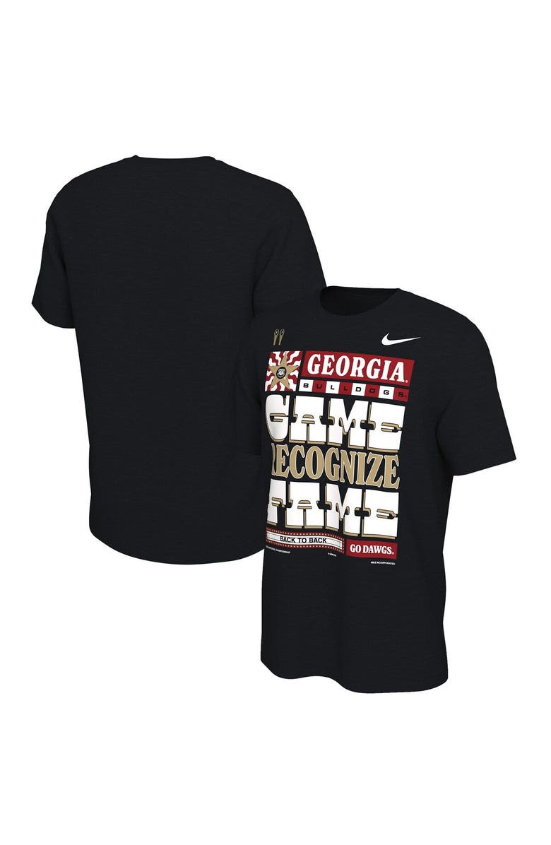 Nike Men's Nike Black Georgia Bulldogs College Football Playoff 2022 National Champions Locker Room T-Shirt, Main, color, 