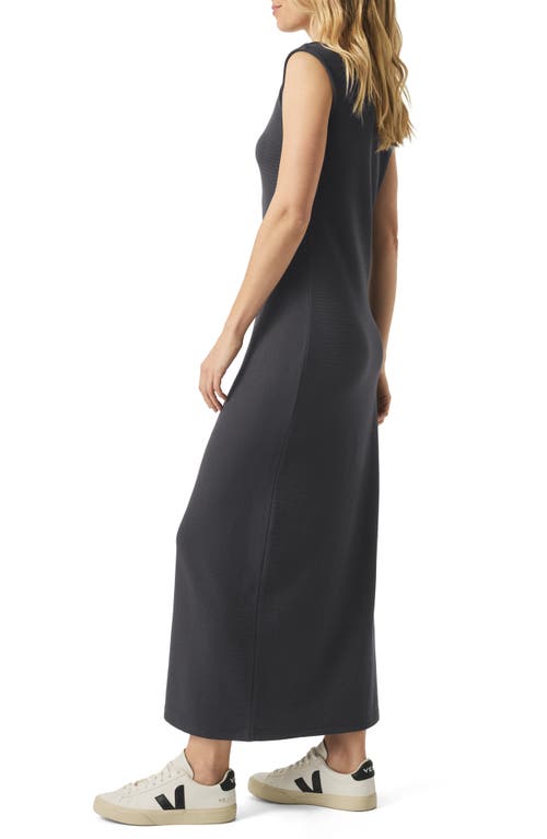 Splendid Cap Sleeve Waffle Scuba Maxi Dress In Lead