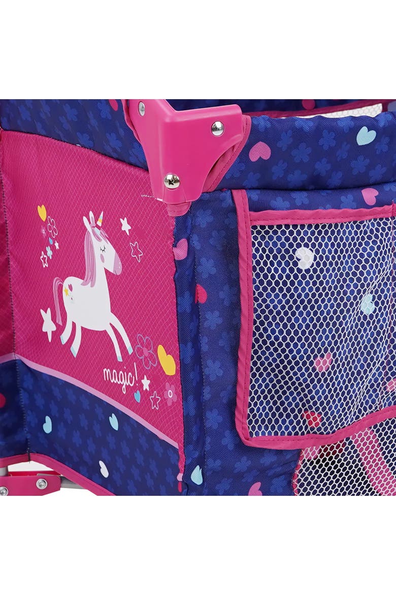 Unicorn Doll Pack & Play Yard, 3+, Alternate, color, Multicolored