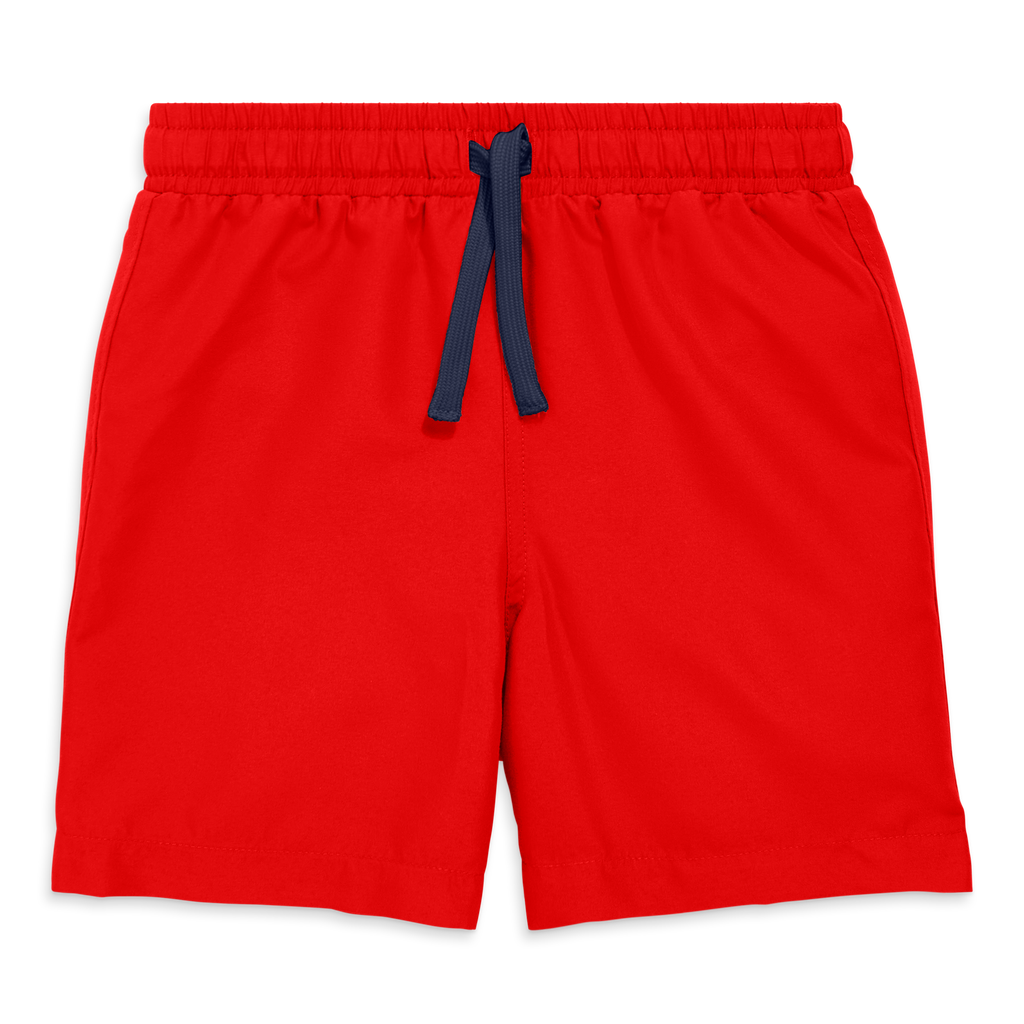 Primary Kids Swim Trunk In Tomato