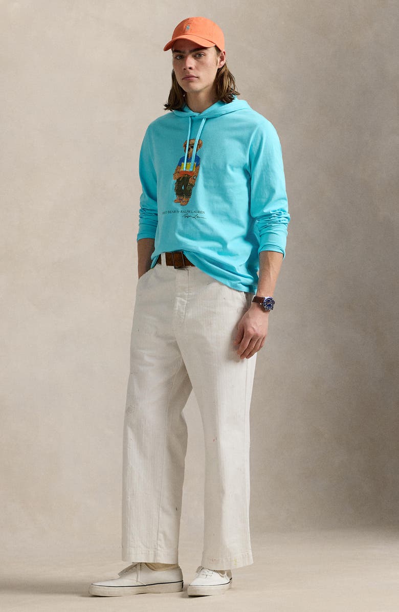 Polo Ralph Lauren Polo Bear Jersey Graphic Hoodie, Alternate, color,