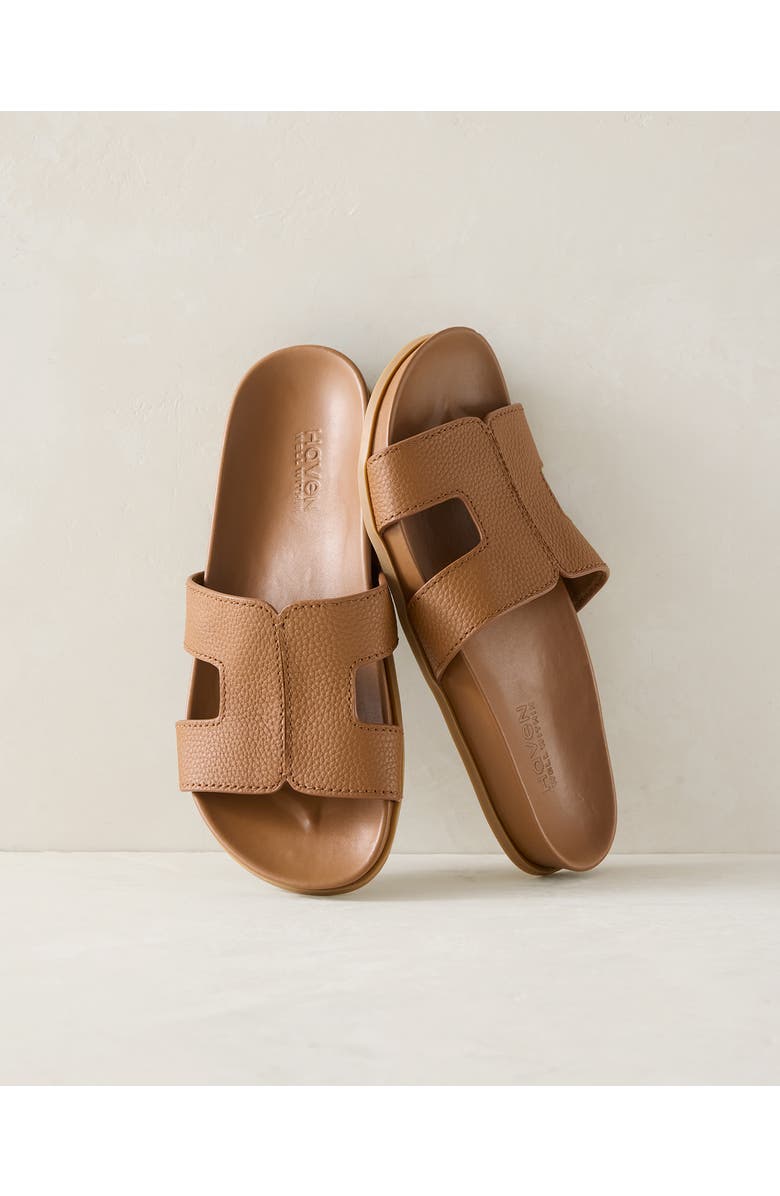 Haven Well Within Leather Cutout Slides, Main, color, Rope