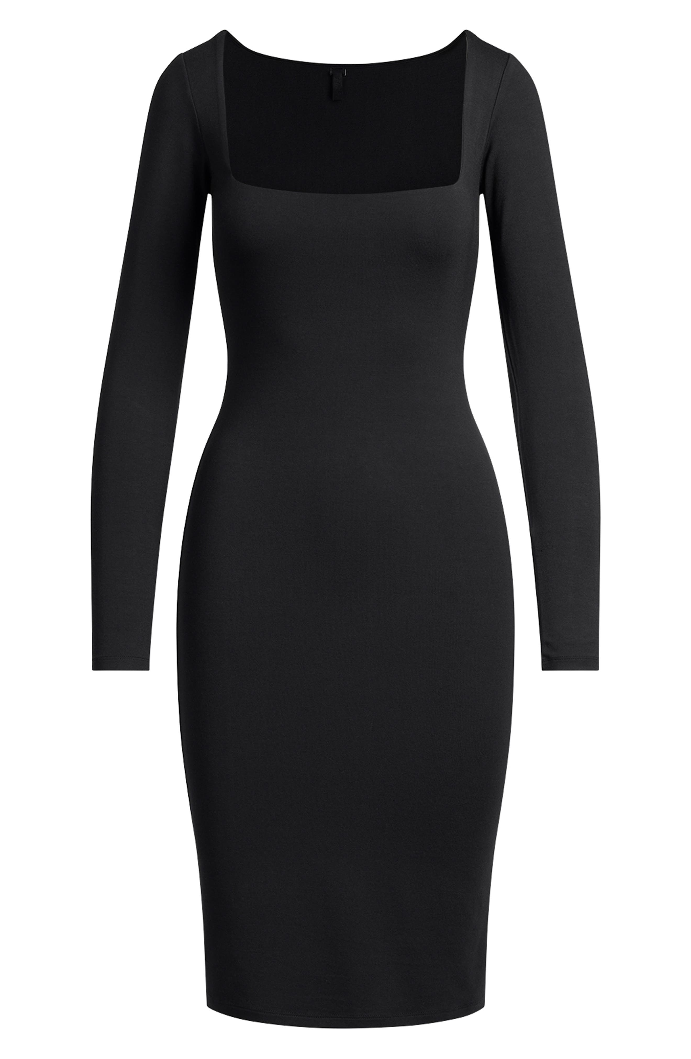 SKIMS Smooth Layers Long Sleeve Dress (Women) | Nordstrom