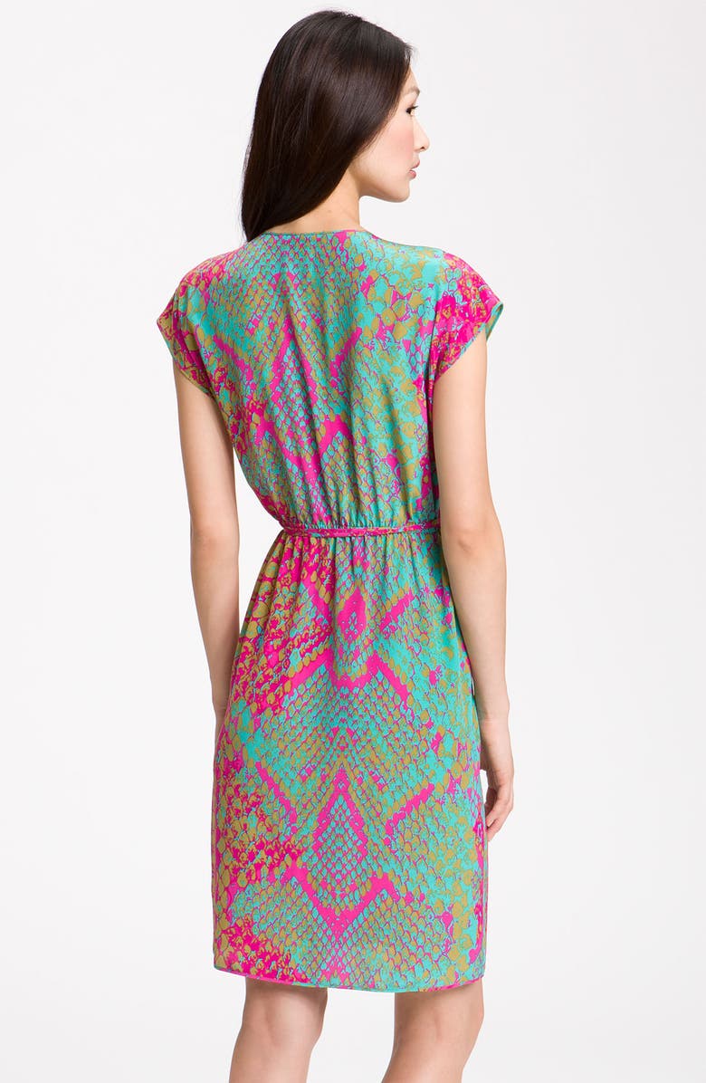 Presley Skye Snake Print Silk Crêpe de Chine Dress, Alternate, color, 