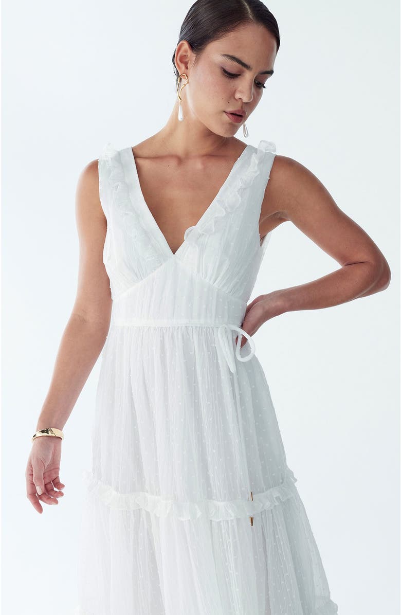 ST MRLO Denison Maxi Dress, Alternate, color, White