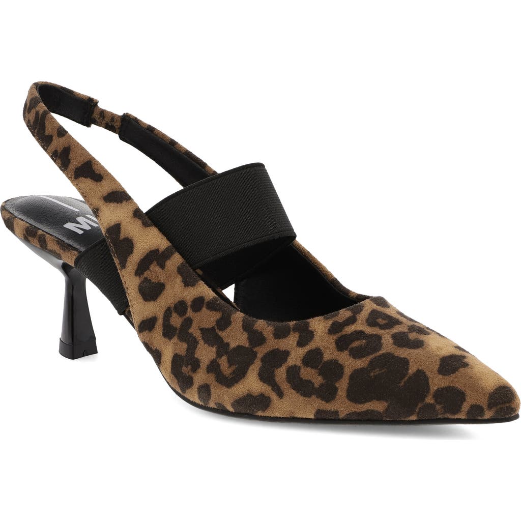 Mia Nicolette Slingback Pump In Animal Print