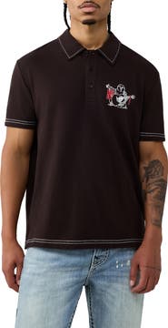 True Religion Buddha Graphic Polo