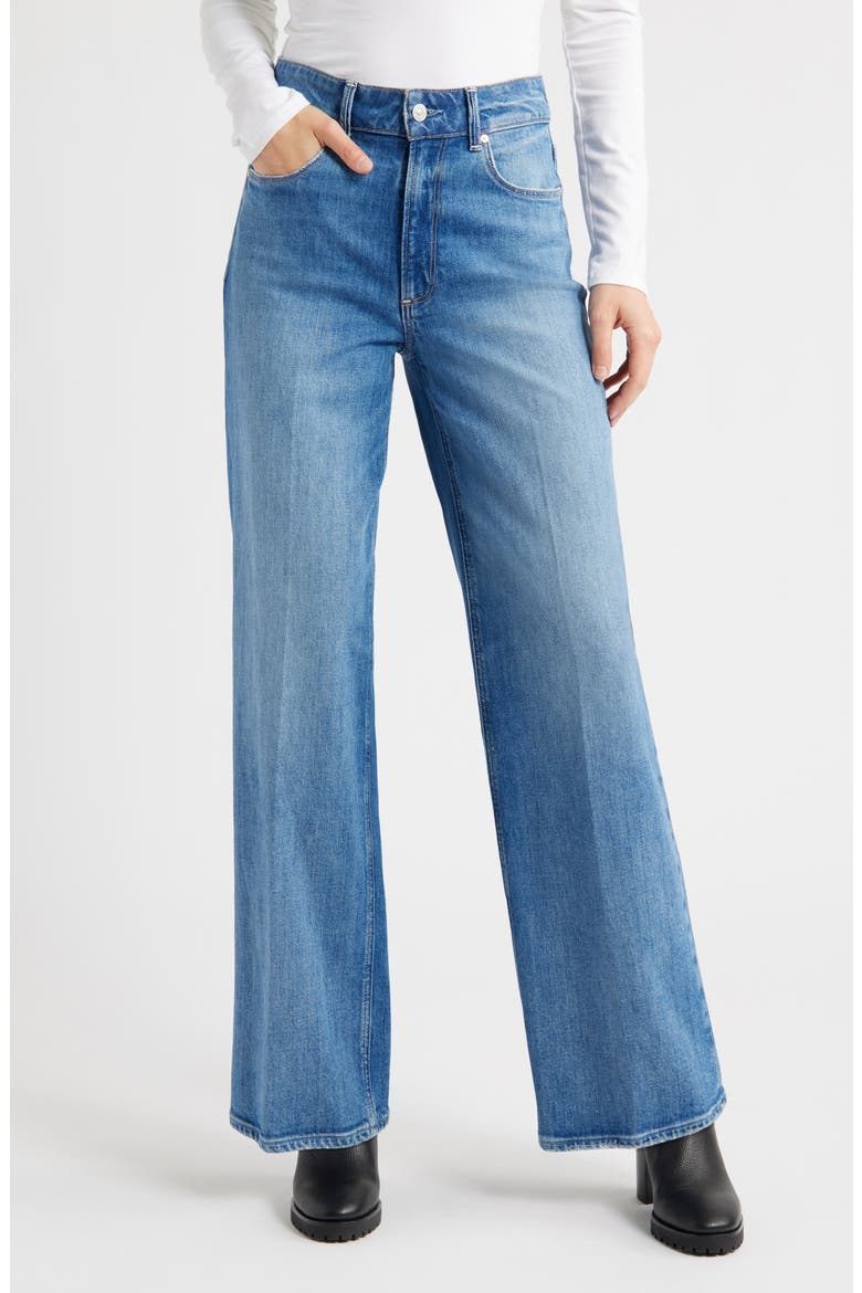 Sasha High Waist Wide Leg Jeans, Main, color, PESARO
