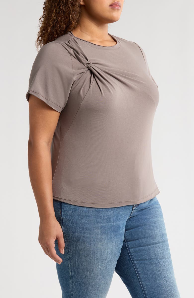 Wit & Wisdom Twist Accent Top, Alternate, color, Oyster Mushroom