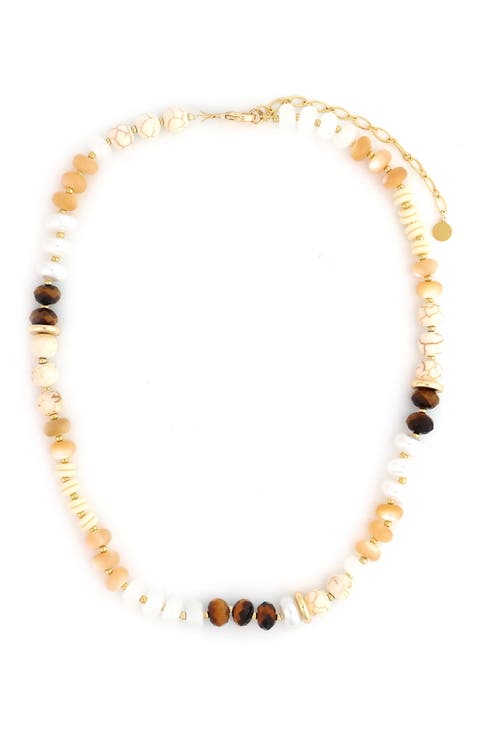 Mixed Stone Beaded Necklace