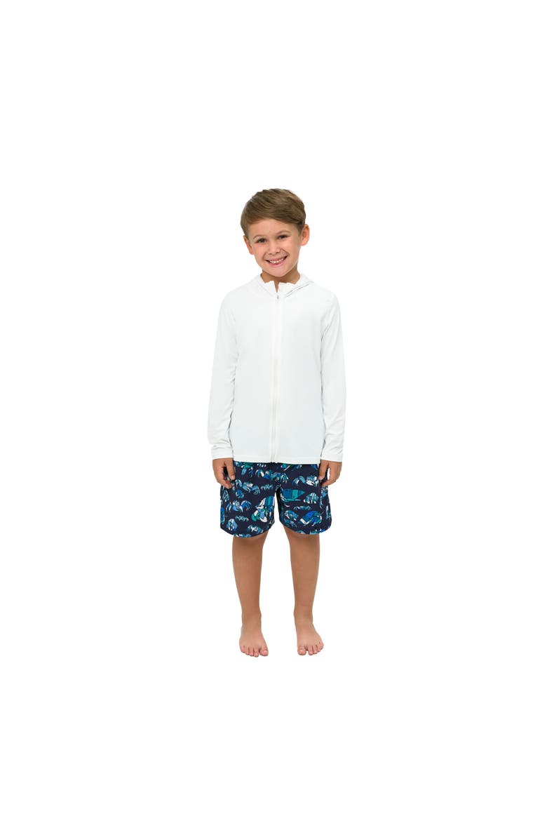 Kid's Full Zip Hoodie Top, Main, color, White