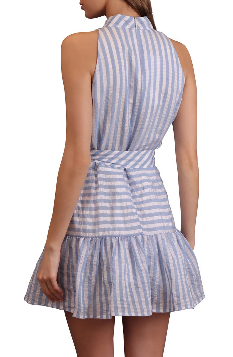 Avec Les Filles Mock Neck Minidress, Alternate, color,