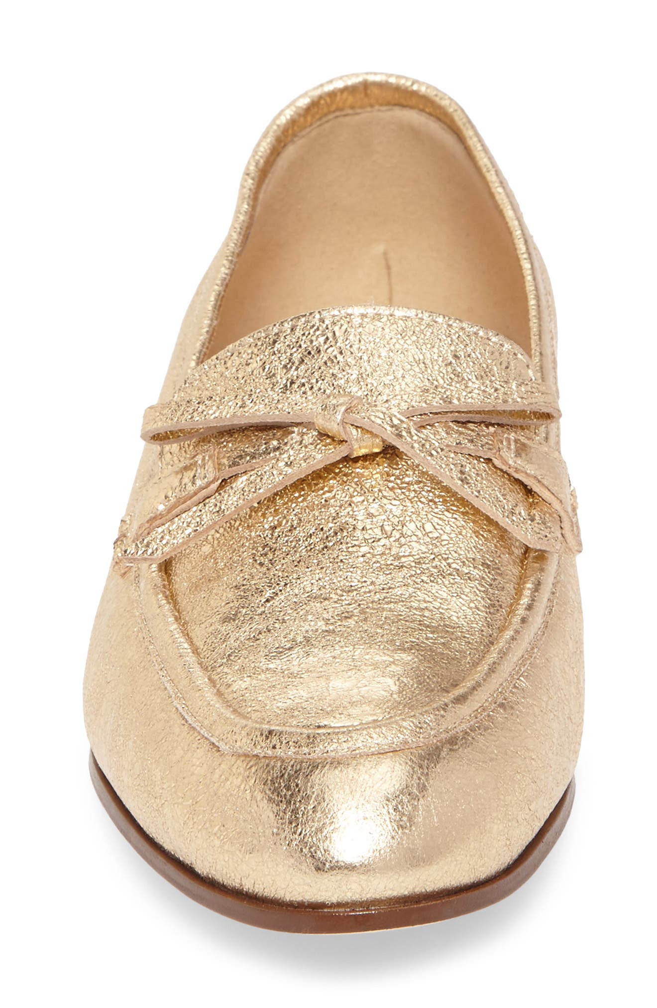 J.Crew J. Crew Metallic Bow Loafer, Alternate, color, 