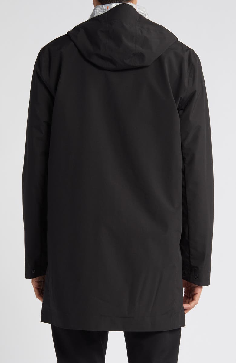 Save The Duck Dacey Hooded Waterproof Raincoat, Alternate, color,